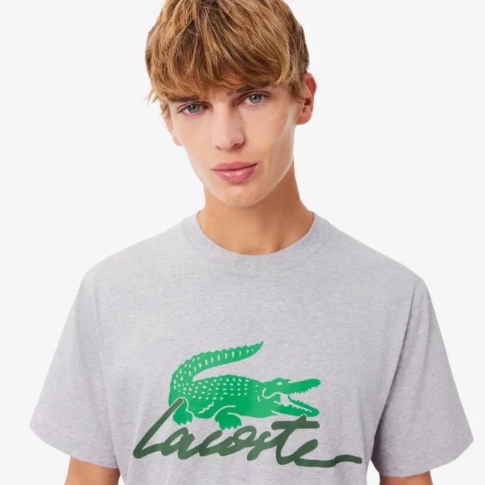 Camiseta de algodón estampada para hombre
