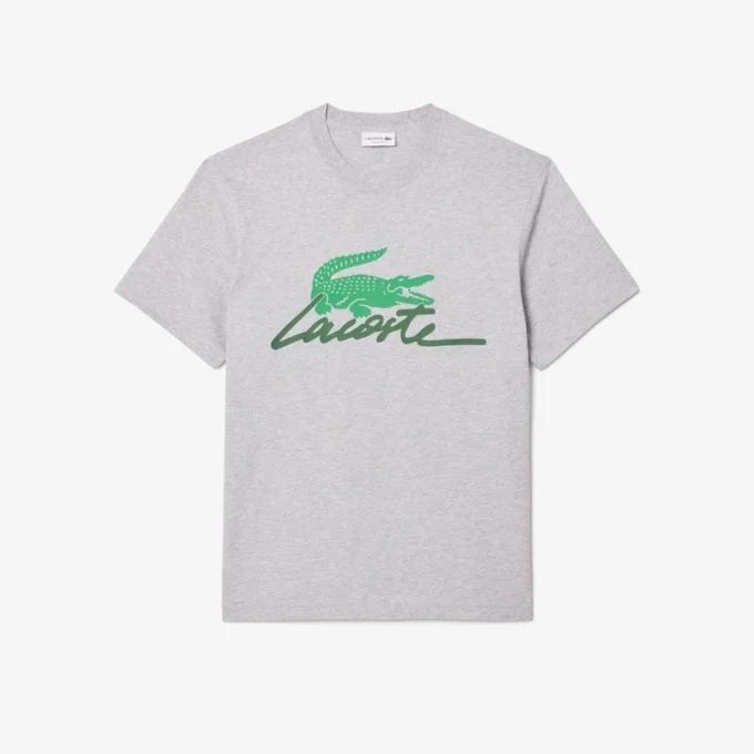 Camiseta de algodón estampada para hombre