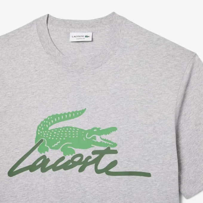 Camiseta de algodón estampada para hombre