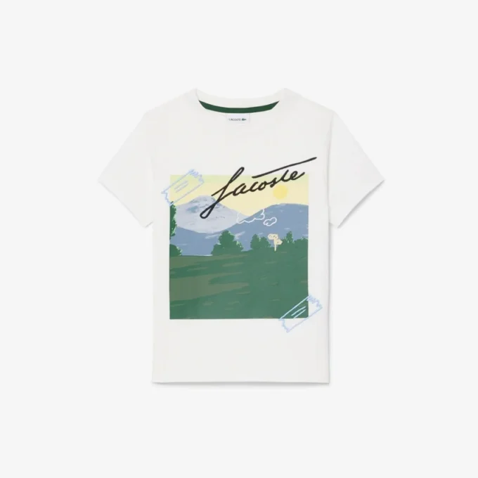 Camiseta de algodón estampada para niño