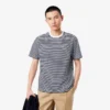 Camiseta de algodón grueso a rayas para hombre