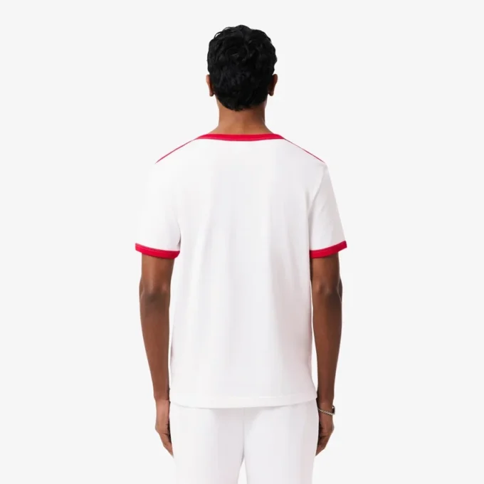 Camiseta de algodón grueso con detalle de bolsillo