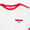 Camiseta de algodón grueso con detalle de bolsillo