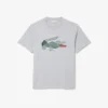Camiseta de algodón grueso con estampado de cocodrilo para hombre