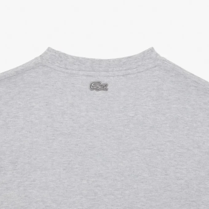 Camiseta de algodón grueso con estampado de cocodrilo para hombre