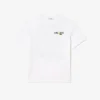 Camiseta de algodón grueso con estampado en la espalda para hombre