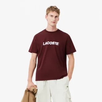 Camiseta de algodón grueso con logotipo para hombre