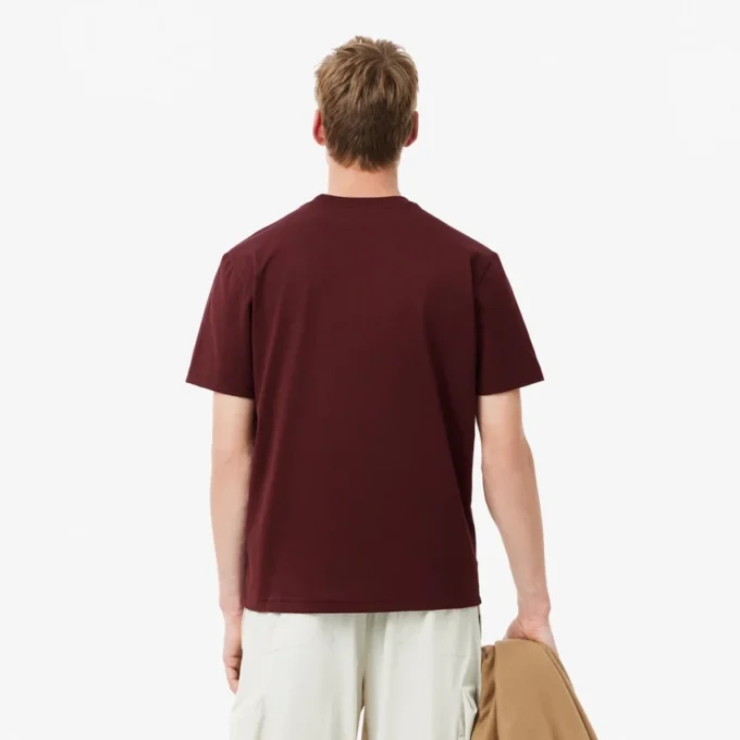 Camiseta de algodón grueso con logotipo para hombre