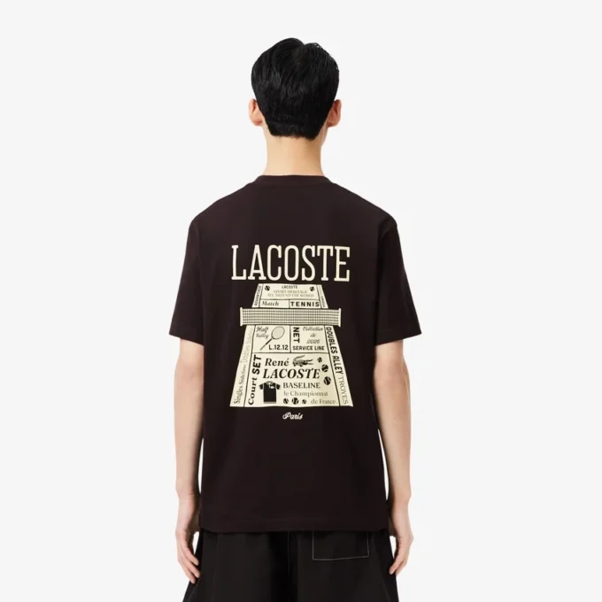 Camiseta de algodón grueso estampada