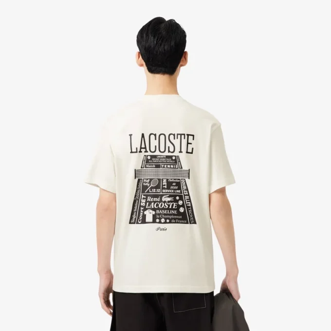Camiseta de algodón grueso estampada