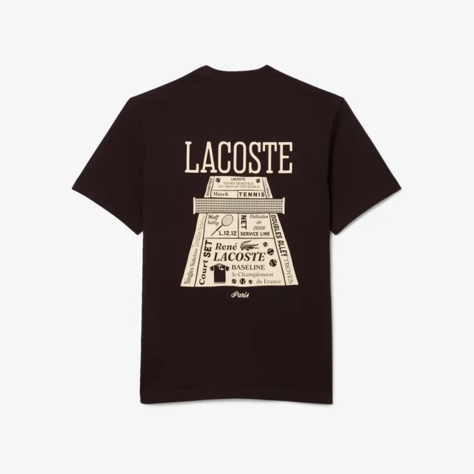 Camiseta de algodón grueso estampada