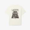 Camiseta de algodón grueso estampada