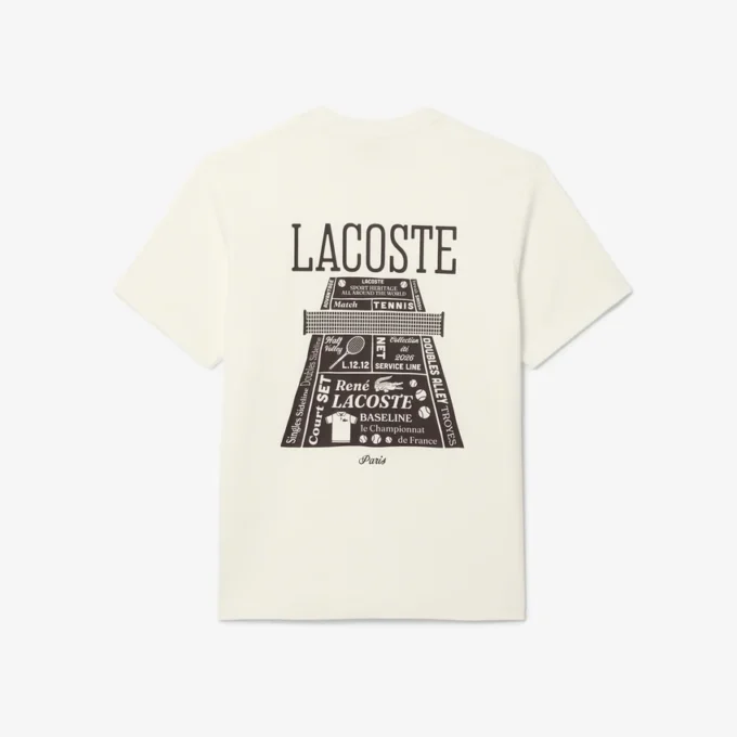 Camiseta de algodón grueso estampada