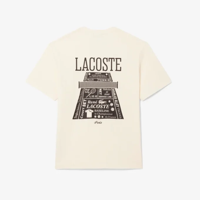 Camiseta de algodón grueso estampada