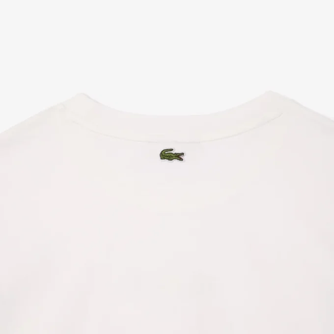 Camiseta de algodón oversize con estampado de pelotas para mujer