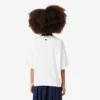 Camiseta de algodón oversize con estampado para niña