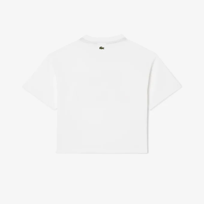 Camiseta de algodón oversize con estampado para niña