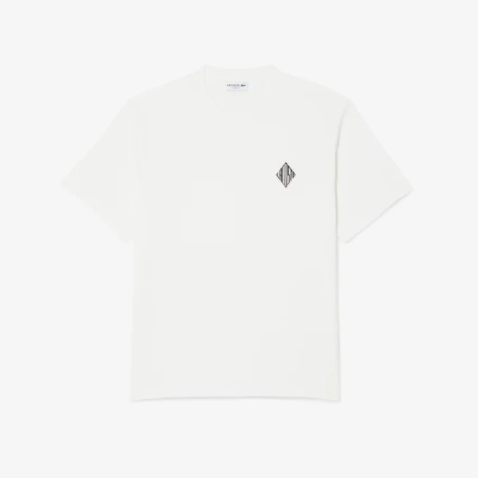 Camiseta de corte clásico con detalle de insignia grande