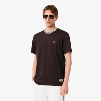 Camiseta de cuello rayado para hombre «Made in France»