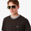 Camiseta de cuello rayado para hombre «Made in France»