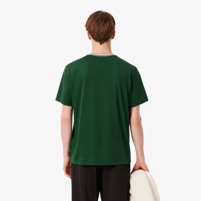Camiseta de cuello rayado para hombre «Made in France»