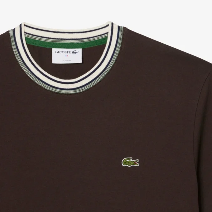 Camiseta de cuello rayado para hombre «Made in France»