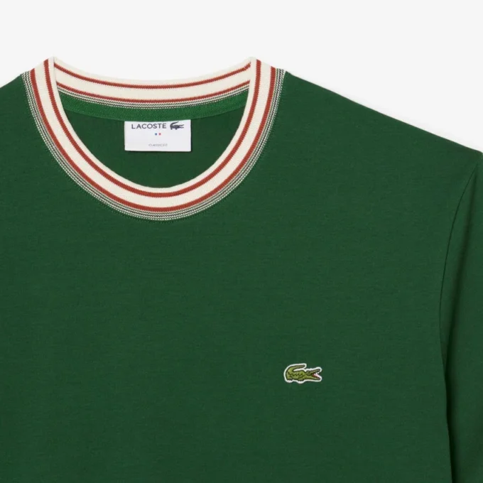 Camiseta de cuello rayado para hombre «Made in France»