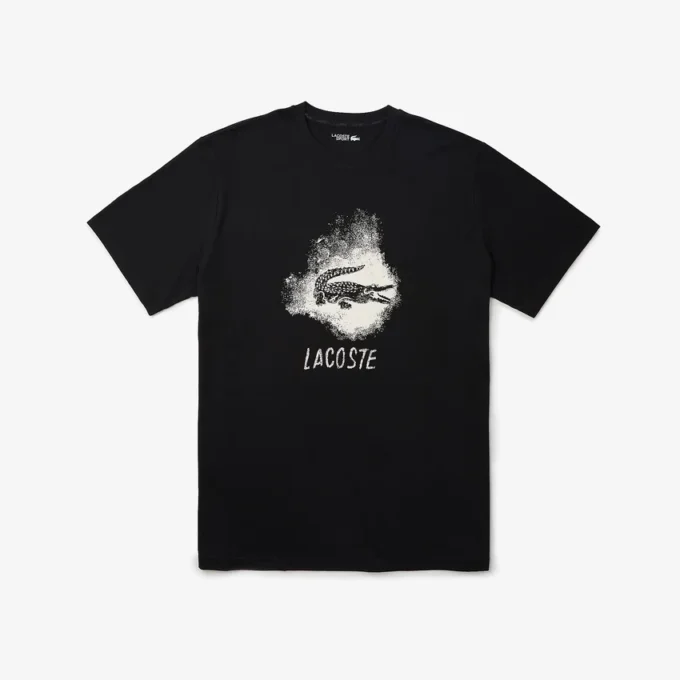 Camiseta de deporte Crocodile para hombre, corte alto