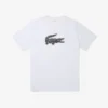 Camiseta de deporte de algodón estampada de corte alto para hombre