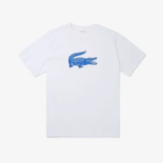 Camiseta de deporte de algodón estampada de corte alto para hombre