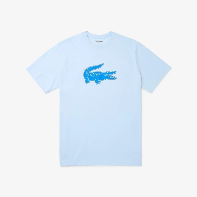 Camiseta de deporte de algodón estampada de corte alto para hombre