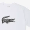 Camiseta de deporte de algodón estampada de corte alto para hombre
