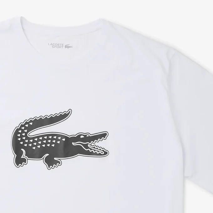 Camiseta de deporte de algodón estampada de corte alto para hombre