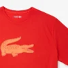 Camiseta de deporte de algodón estampada de corte alto para hombre