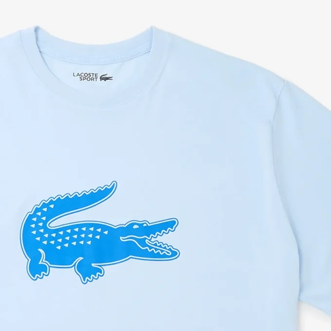 Camiseta de deporte de algodón estampada de corte alto para hombre