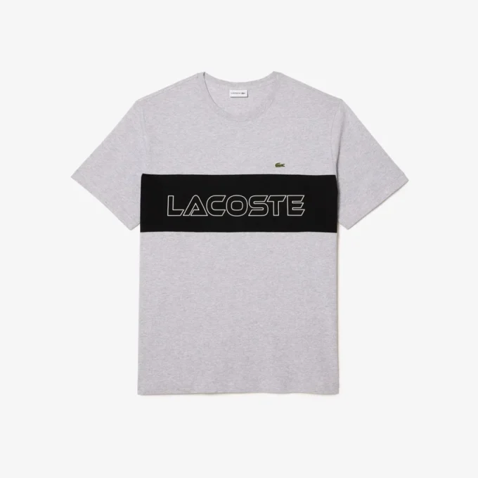 Camiseta de jersey con bloques de color y corte amplio para hombre