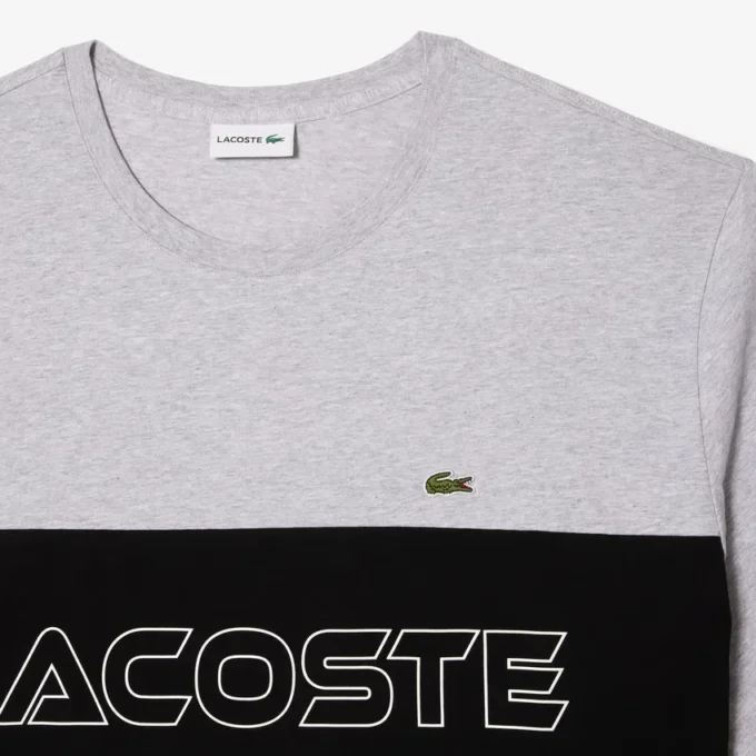 Camiseta de jersey con bloques de color y corte amplio para hombre