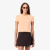 Camiseta de jersey con ribetes en contraste para mujer