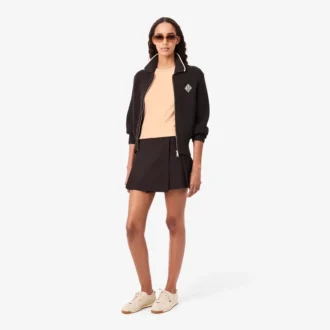 Camiseta de jersey con ribetes en contraste para mujer