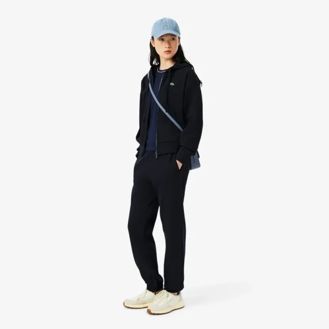 Camiseta de jersey con ribetes en contraste para mujer