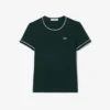 Camiseta de jersey con ribetes en contraste para mujer