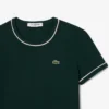 Camiseta de jersey con ribetes en contraste para mujer