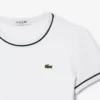 Camiseta de jersey con ribetes en contraste para mujer