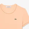 Camiseta de jersey con ribetes en contraste para mujer