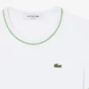 Camiseta de jersey con ribetes en contraste para mujer