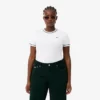 Camiseta de jersey con ribetes en contraste para mujer
