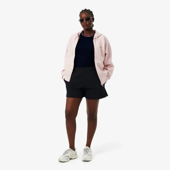 Camiseta de jersey con ribetes en contraste para mujer