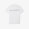 Camiseta de jersey de algodón con ribete con el logotipo para hombre