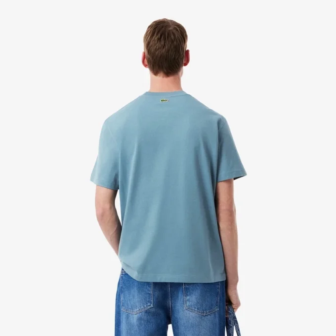 Camiseta de jersey de algodón estampada para hombre