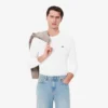 Camiseta de manga larga de algodón Pima para hombre